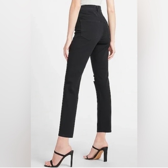 Express Black Distressed Super High Rise Slim Jeans- 2- NWT - Picture 8 of 13
